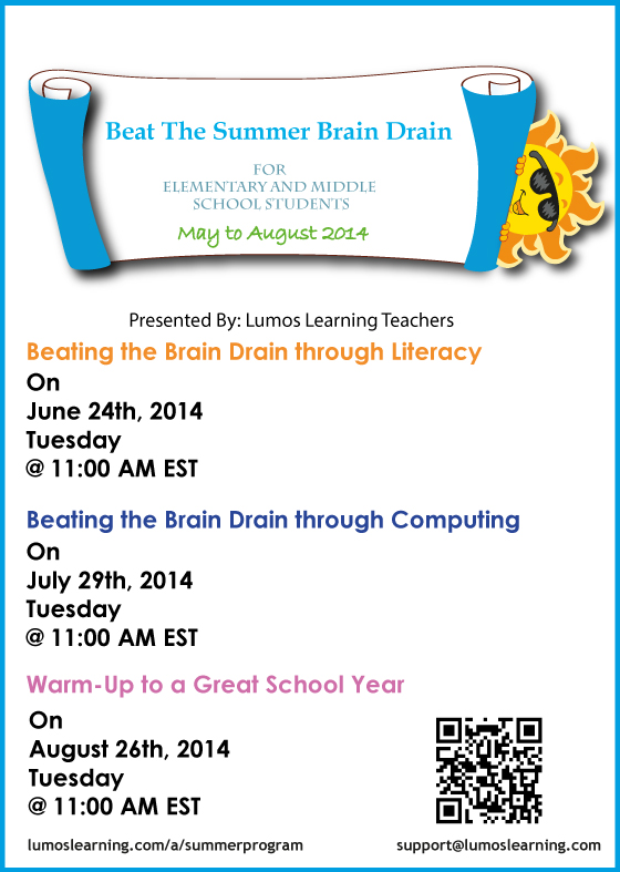 Summer Program 2014 - Beat The Summer Brain Drain