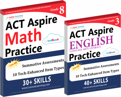 Printed Practice Workbooks and Online Practice Tests for ACT Aspire
