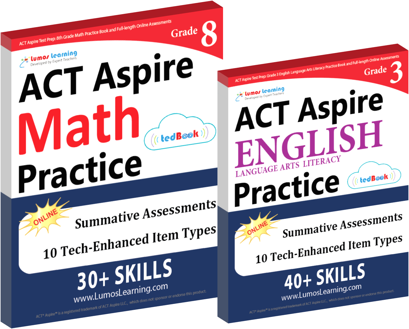ACT Aspire practice test online workbook