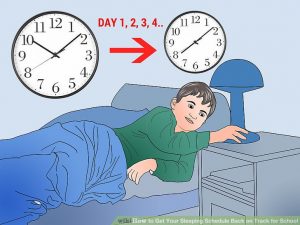 Sleep on time - back to school tips for students
