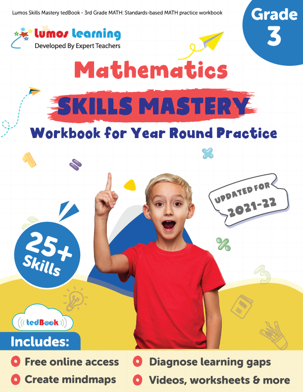 Grade 3 Math skills mastery workbook