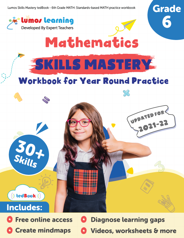 Grade 6 Math skills mastery workbook