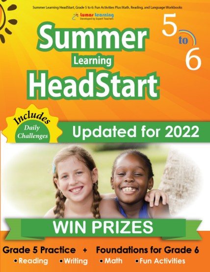 Summer Program HeadStart workbook grade 5 to 6
