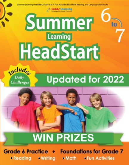Summer Program HeadStart workbook grade 6 to 7