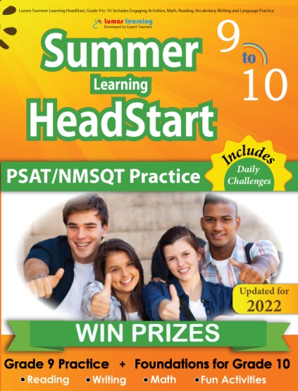 Summer Program HeadStart workbook grade 9 to 10