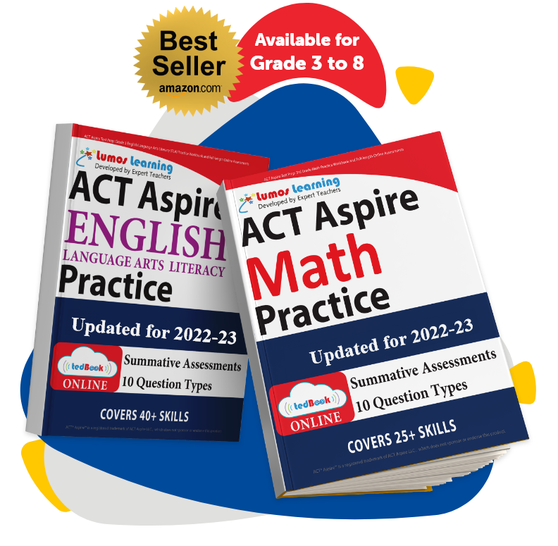ACT Aspire test prep workbook