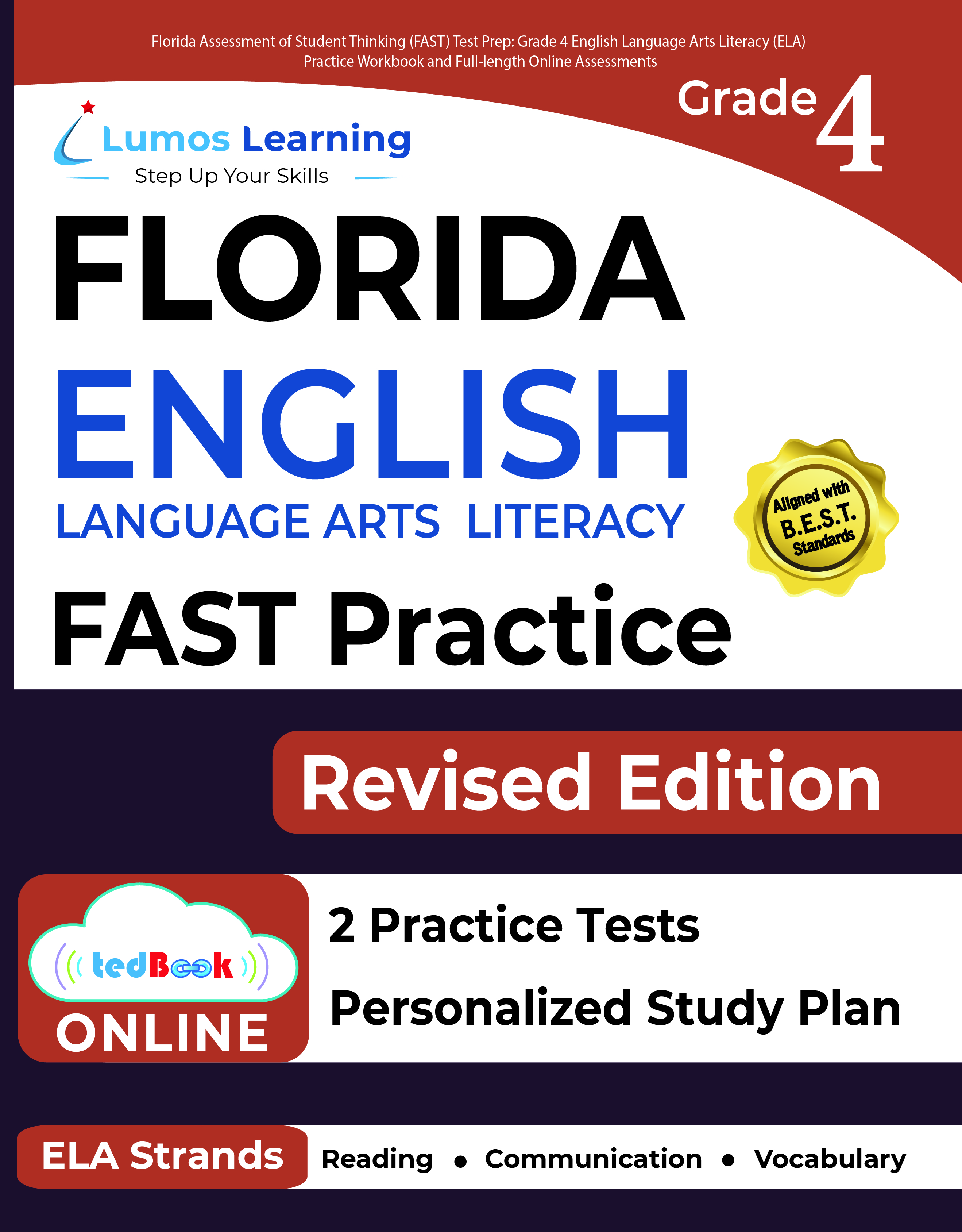 Grade 4 ELA FAST test prep workbook