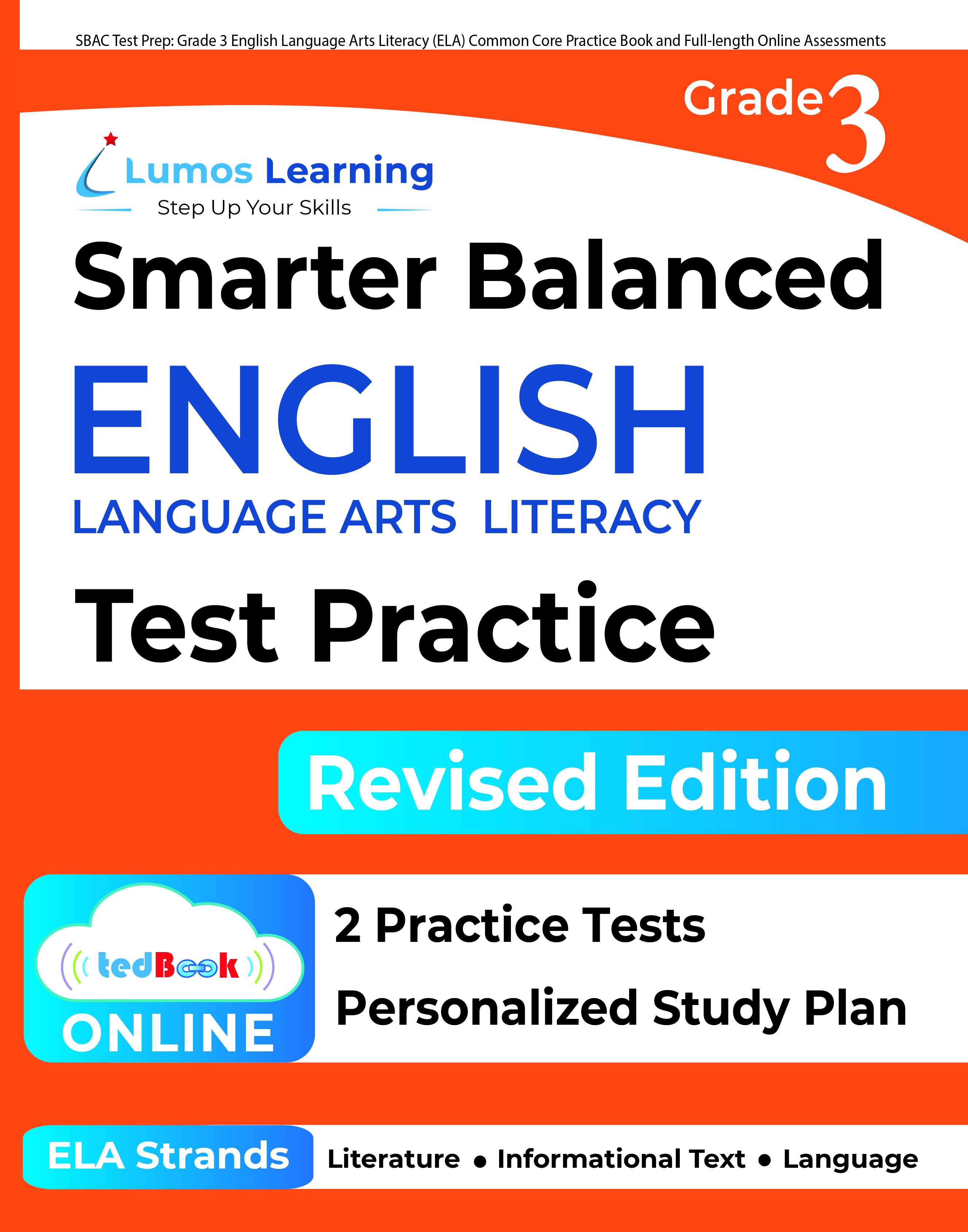 Grade 3 ELA Smarter Balanced Assessment test prep workbook