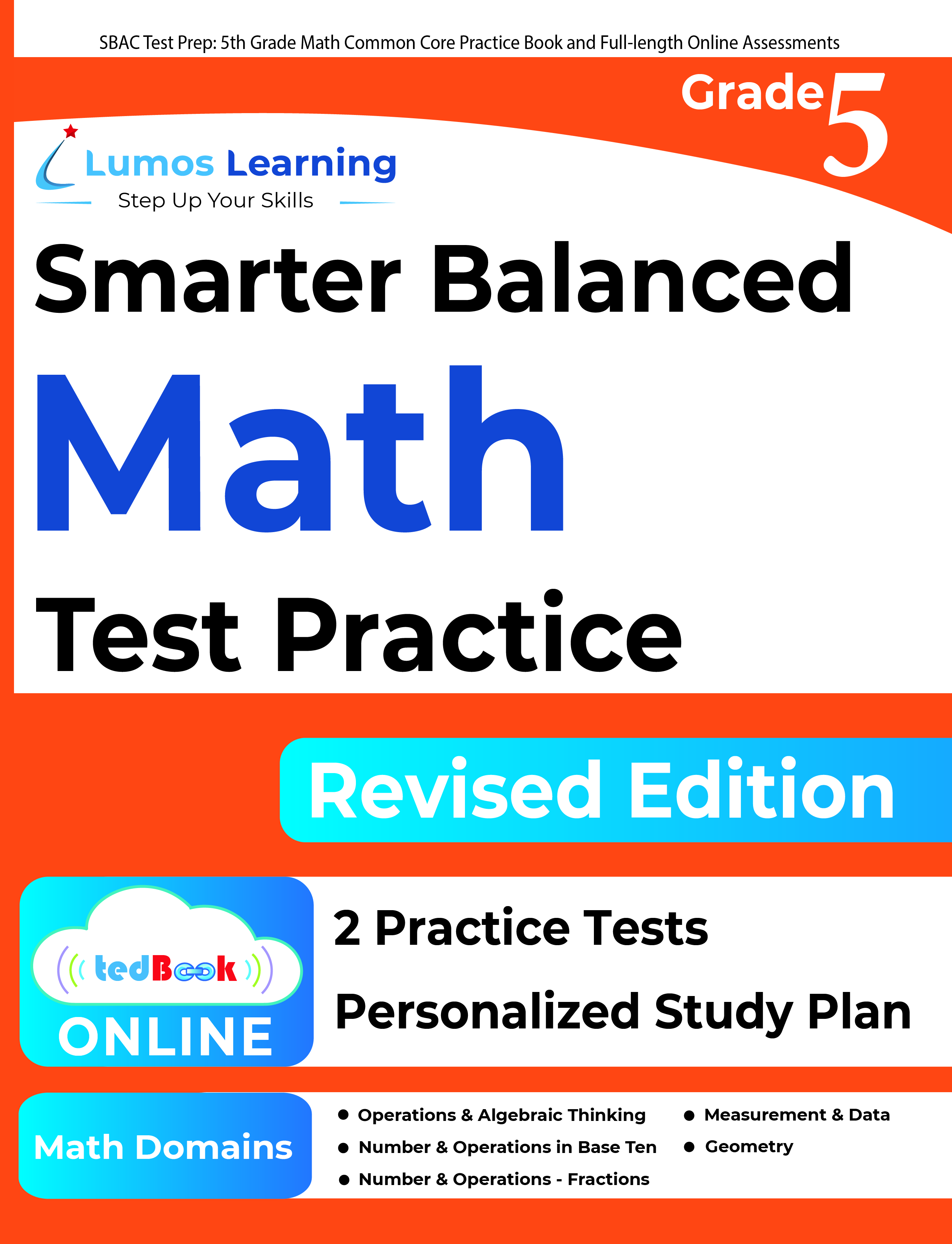 Grade 5 Math Smarter Balanced Assessment test prep workbook