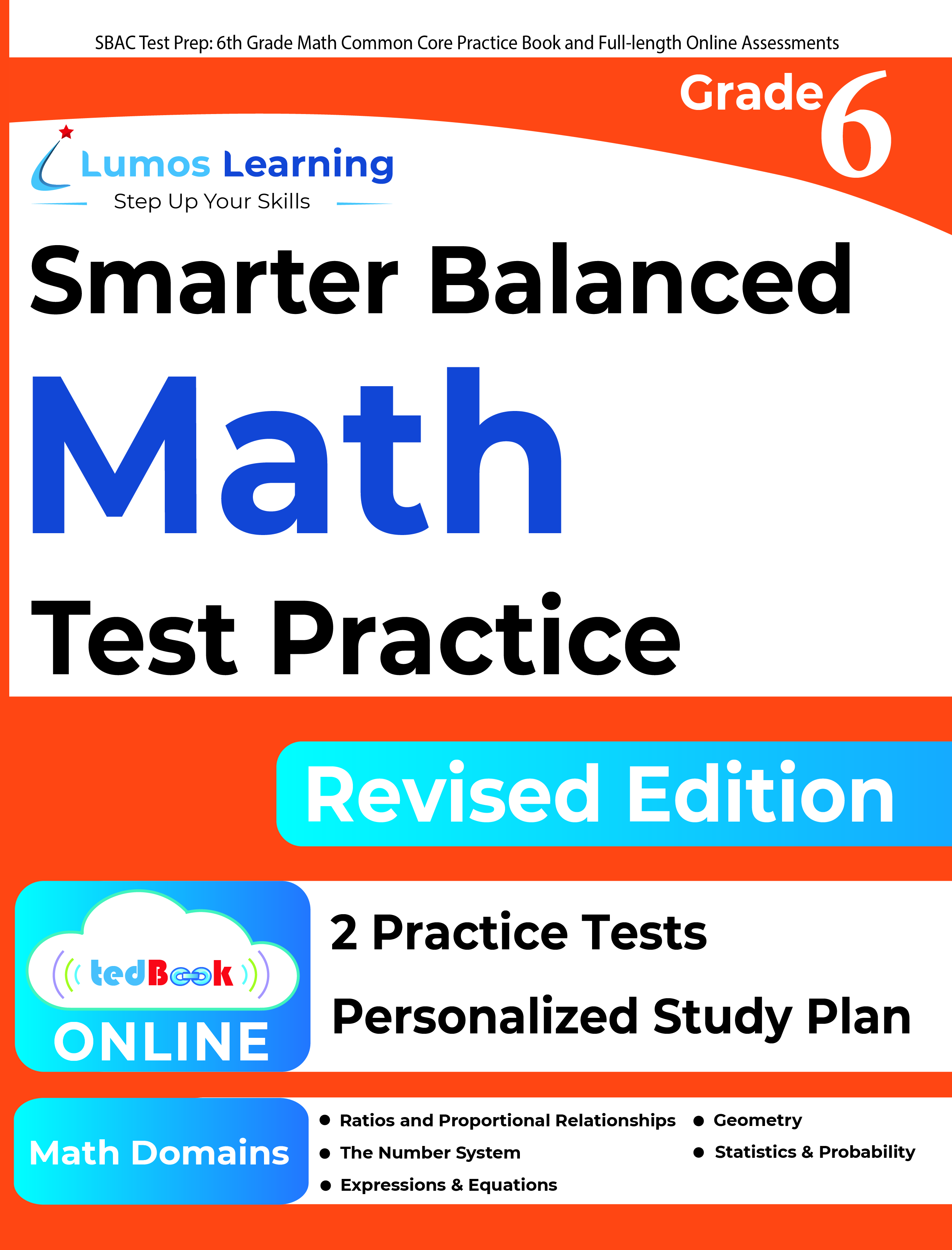 Grade 6 Math Smarter Balanced Assessment test prep workbook