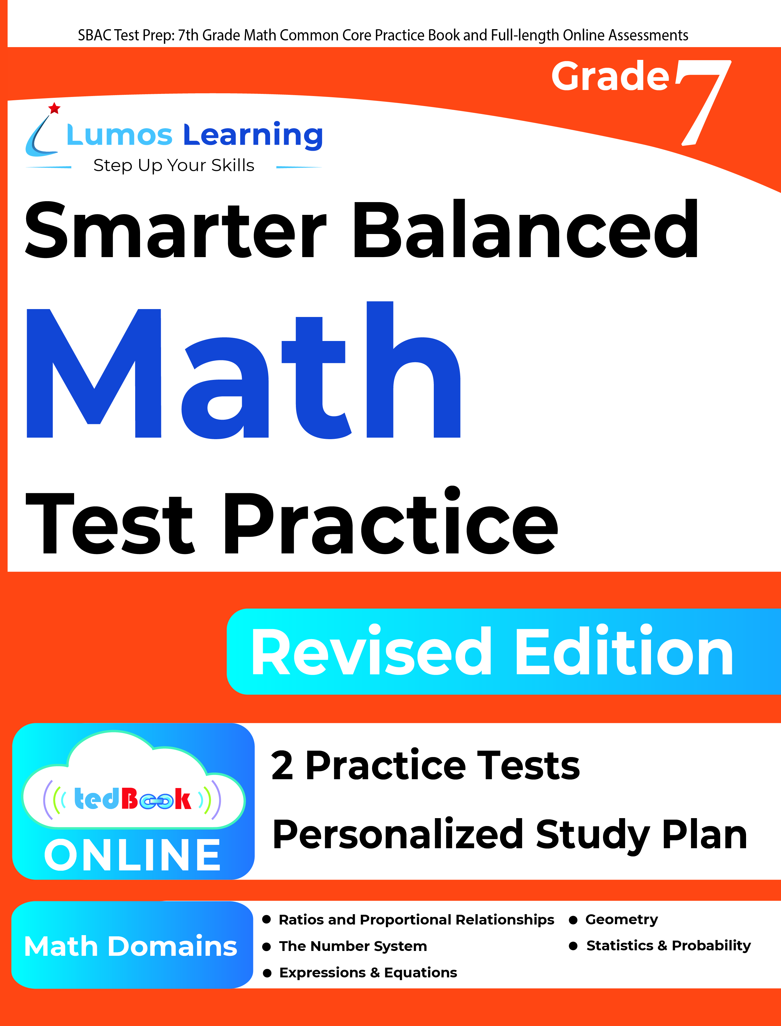 Grade 7 Math Smarter Balanced Assessment test prep workbook