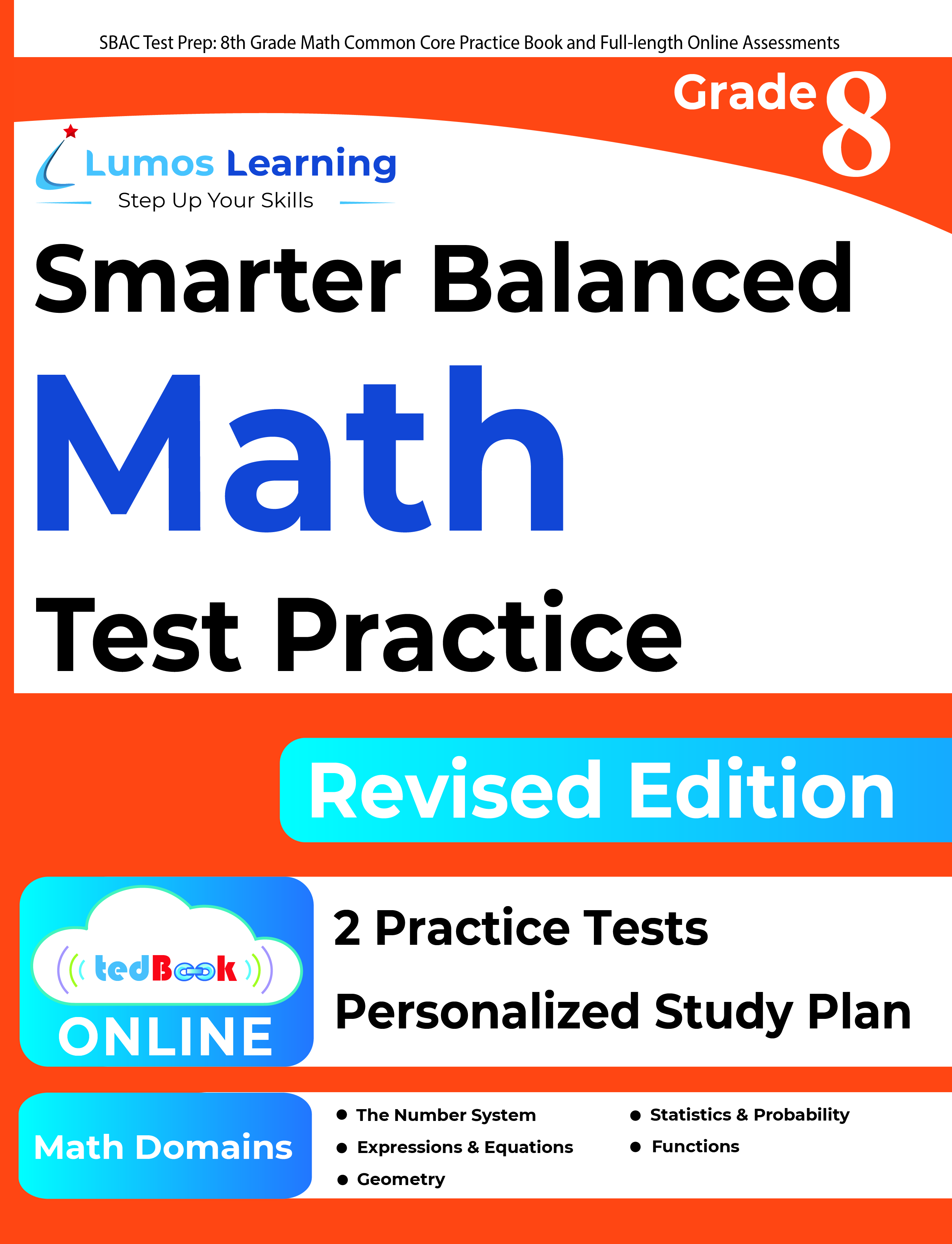Grade 8 Math Smarter Balanced Assessment test prep workbook