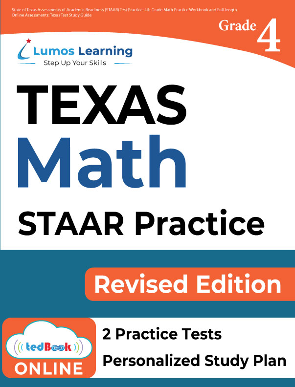 Grade 4 Math staar test prep workbook