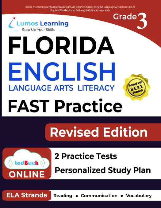 Grade 3 ELA FAST Assessment test prep workbook