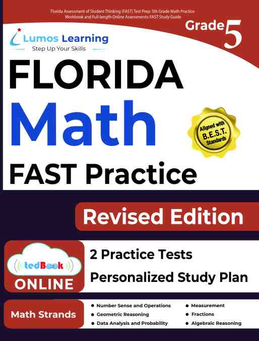 Grade 5 Math FAST Assessment test prep workbook