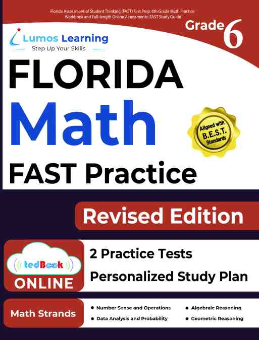 Grade 6 Math FAST Assessment test prep workbook
