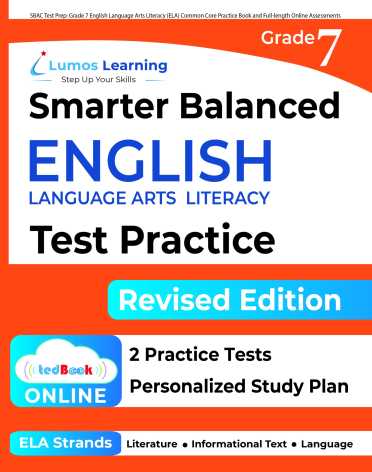 Grade 7 ELA Smarter Balanced Assessment test prep workbook