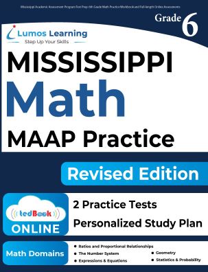 Grade 6 Math maap test prep workbooks