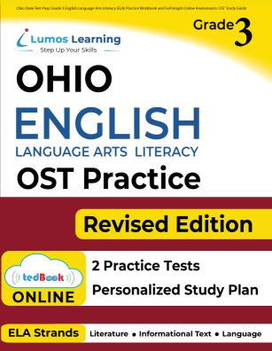 Grade 3 ELA ost test prep workbooks