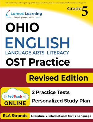 Grade 5 ELA ost test prep workbooks