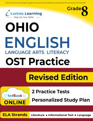 Grade 8 ELA ost test prep workbooks