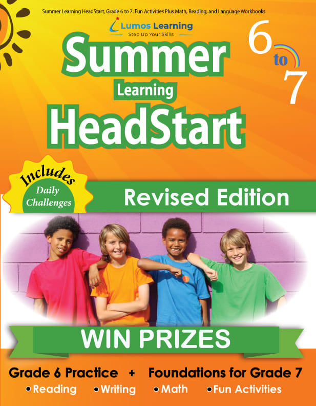 Lumos Summer Learning HeadStart workbook grade 6 to 7