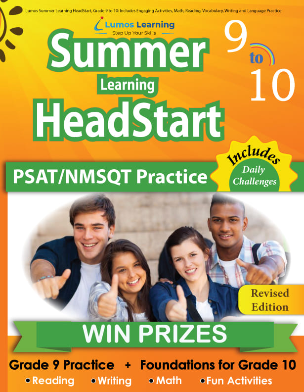 Lumos Summer Learning HeadStart workbook grade 9 to 10