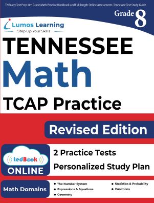 Grade 8 Math tcap test prep workbooks